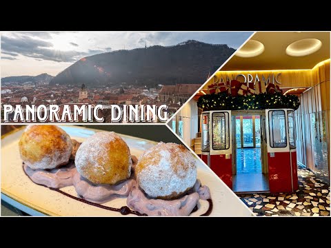 Brașov Walking Tour, Cable Car & Panoramic Restaurant Experience” 🚶‍♀️🚡🍴| 4k