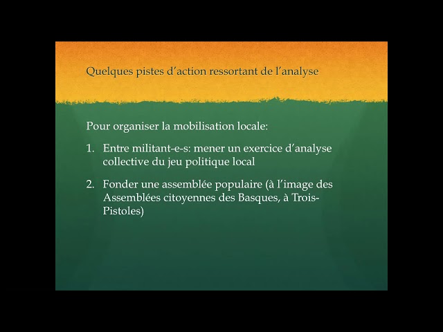 Présentation du projet FORJE – Partie 2: Résultats liés au milieu municipal