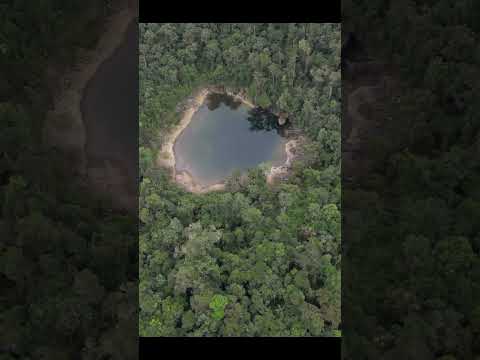 Laguna en forma de corazón, playa linda #boyacá #miraflores #colombia