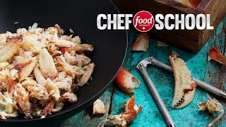 How to Remove Meat from a Crab | Chef School