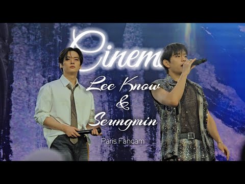 Stray Kids - Cinema Lee Know & Seungmin Live Perfomance in Paris 2025 DominATE World Tour Fancam