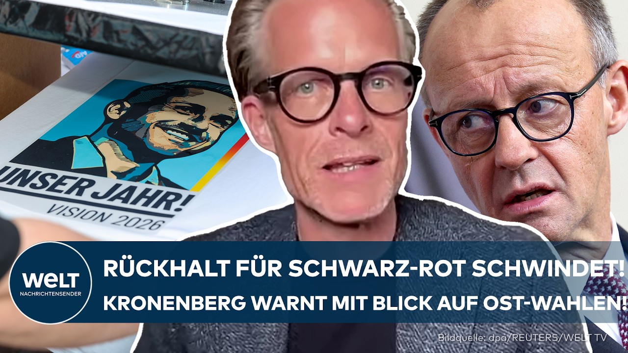 REGIERUNG: Rückhalt für schwarz-rot schwindet! Kronenberg warnt mit Blick auf Ost-Wahlen!