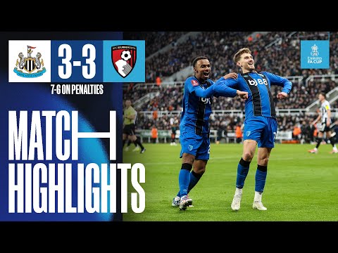 Cherries exit FA Cup on penalties after pulsating draw | Newcastle United 3-3 AFC Bournemouth (7-6)
