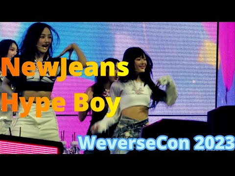 NewJeans Hype Boy front row fancam WeverseCon 230611