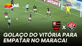 QUE PANCADA! ERICK ACERTA BELO CHUTE E DEIXA TUDO IGUAL ENTRE FLAMENGO E VITÓRIA NO MARACANÃ