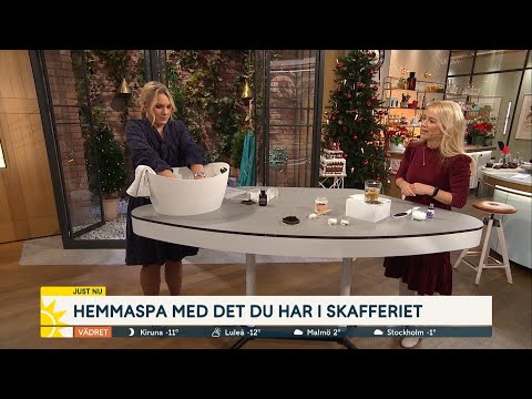 Hemmaspa med det du har i skafferiet - Nyhetsmorgon (TV4)