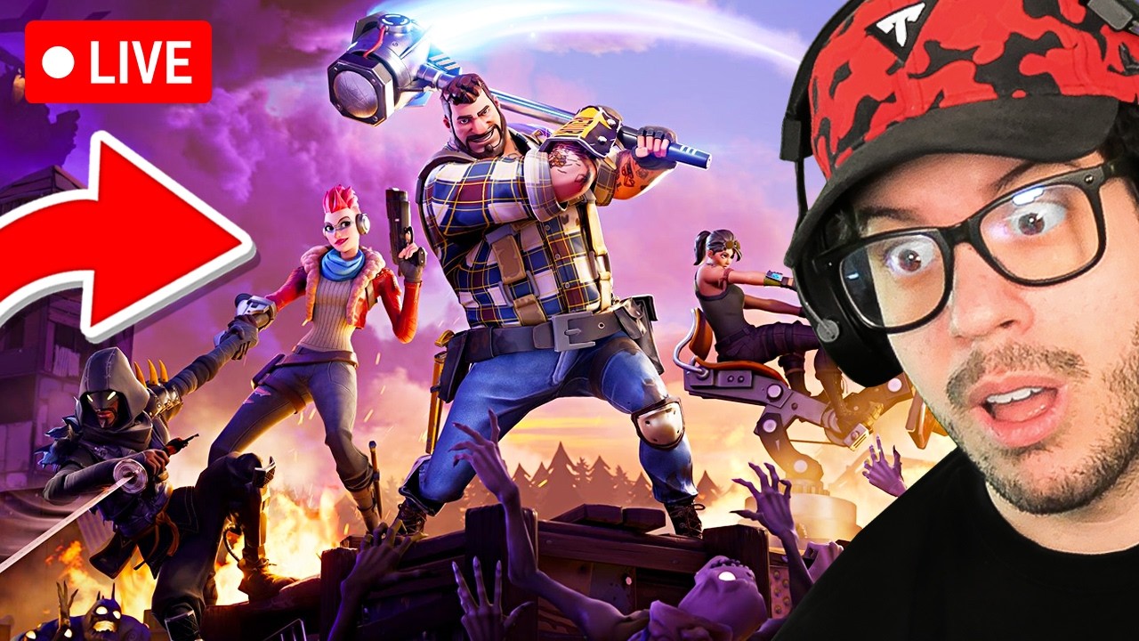 🔴 LIVE! - NEW *FREE* SKIN in FORTNITE, SAVE THE WORLD!
