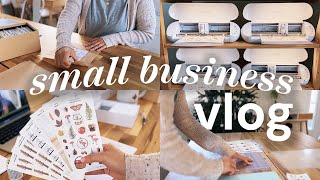 cozy sticker shop vlog ✷ packing orders & cutting stickers