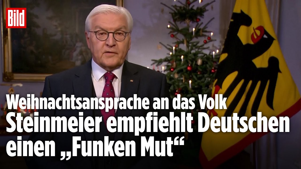 STEINMEIER RUFT ZU MUT AUF: Weihnachtsansprache setzt auf Zuversicht und Gemeinschaft