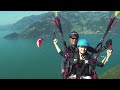 Volo in parapendio, vista panoramica della Svizzera centrale Video