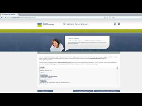 Deutsche Rentenversicherung Erstmalige Registrierung