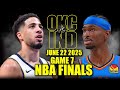 Oklahoma City Thunder Vs Indiana Pacers Full Game 7 Highlights June 22 2025 2025 NBA Finals