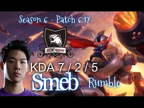 ROX Smeb RUMBLE vs SINGED Top - Patch 6.17 KR Ranked | League of Legends