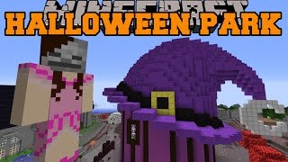 Minecraft: HALLOWEEN PARK (Witch's House, Ghost Train, & Mask Shop) [1]