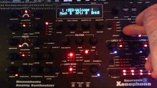 Video thumbnail for Hypersynth Xenophone Analog Synthesizer first exploration steps (presets) by Sequentonal