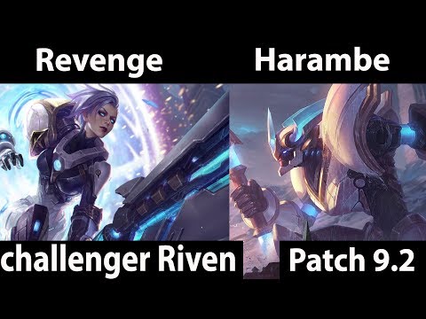 [ Revenge ] Riven vs Wukong [ Harambe ] Top - Revenge Riven Top lane Stream Patch 9.2