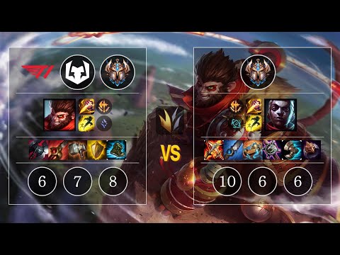 T1 Burdol Wukong vs Ekko Jungle - KR Challenger Patch 10.10