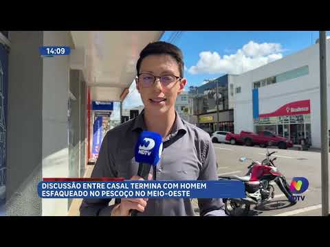 Mulher fere homem com faca e casal é preso em Curitibanos