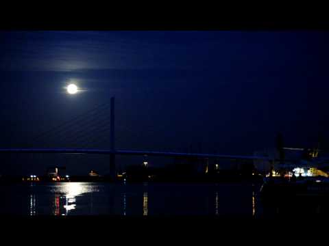 Ostsee - Nacht in Stralsund - Rügenbrücke Insel Rügen