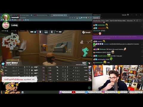 HASANABI: CSGO 2 WITH TARIK, LUDWIG, MOISTCR1TIKAL, DISGUISEDTOAST (March 16, 2023)
