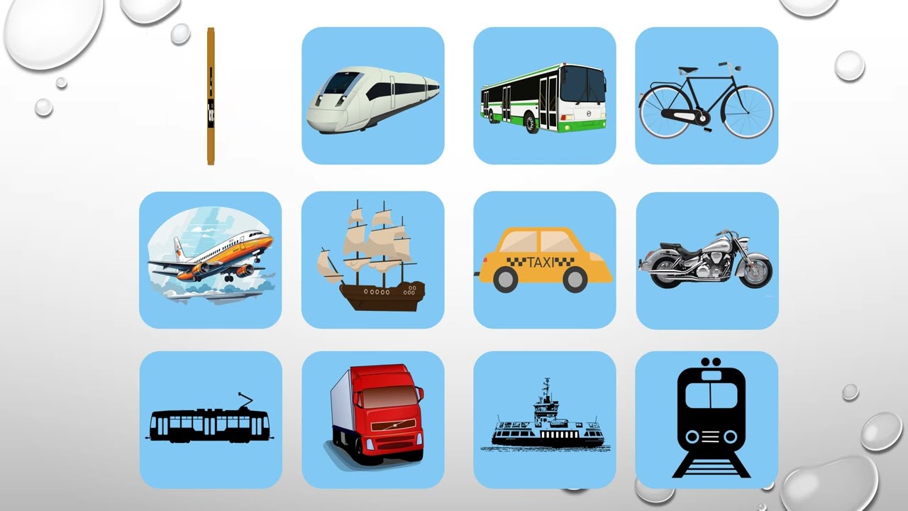 Transportation Vocabulary Flashcards