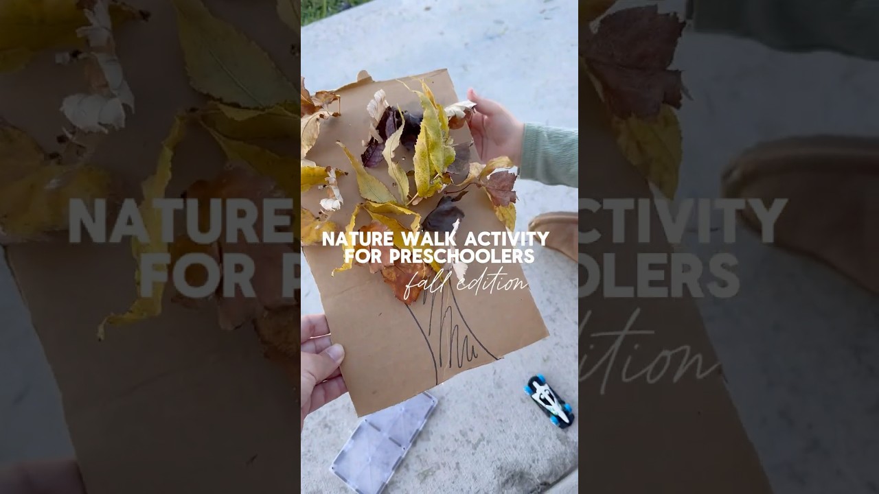 Nature Walk Activity for Preschoolers | Fall Leaf Craft