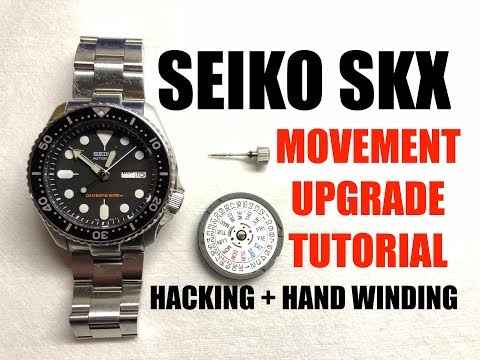 SEIKO SKX HACKING + HAND WINDING MOD TUTORIAL - MOVEMENT UPGRADE