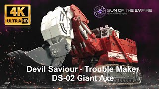 [SimplyTransform 40] Devil Saviour - Trouble Maker DS-02 Giant Axe |Scavenger Vehicle to Robot Mode
