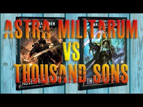Thousand Sons vs Astra Militarum 1500pts 40k Battle report
