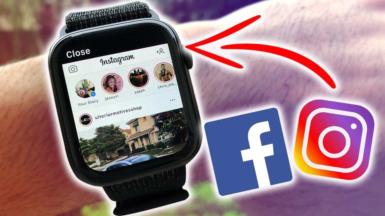 How to Have Instagram and Facebook on the Apple Watch  FREE  (Series 1-5)