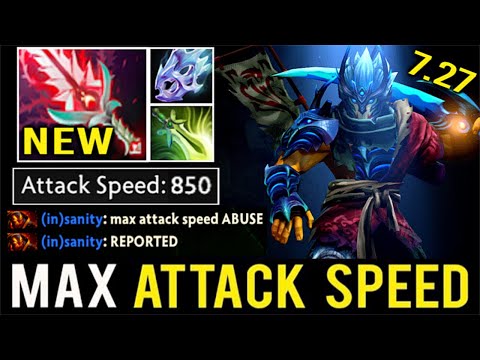 NEW CRAZY 7.27 Bloodthorn Max Attack Speed Pro Juggernaut 43 Kills Most Imba Hero by raven Dota 2