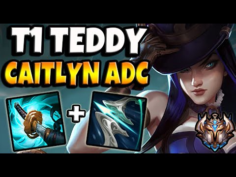 T1 Teddy CAITLYN ADC vs JINX - Patch 11.12 Korea Challenger ✅