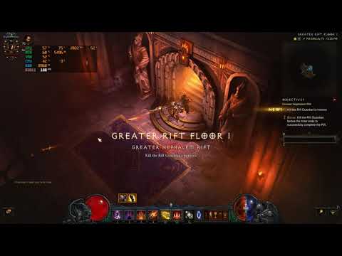 DEMON HUNTER - GoD HUNGERING ARROW BUILD | DIABLO 3 | 2K RESOLUTION GAMEPLAY | GR 75
