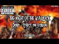DORO - THE NIGHT OF THE WARLOCK (LYRICS ON SCREEN)