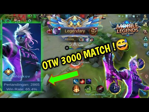 Otw 3000 Match Moskov + Cara Win Solo Rank Mobile Legends