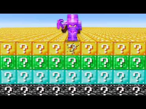 Minecraft, but the world is Lucky Block Layers