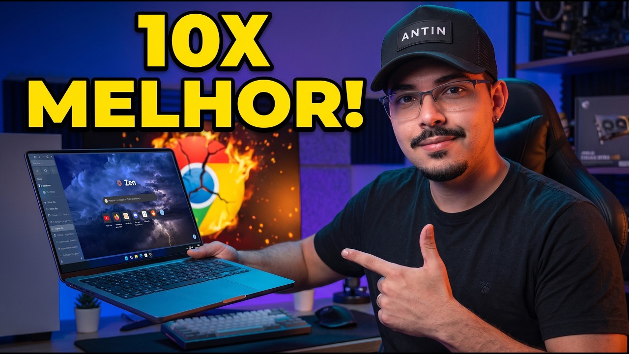 O Novo Navegador Zen Browser é Incrível (Adeus, Google Chrome!)