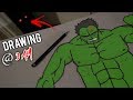 DO NOT DRAW AT 3 AM DRAWING HULK GOES WRONG