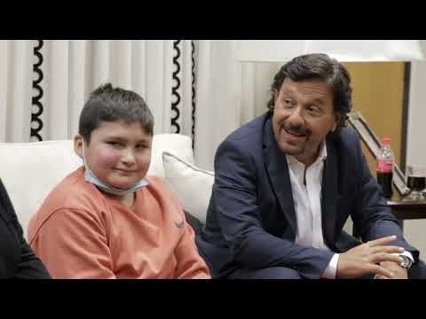 “Mi sueño es conocer a Armani y el gobernador junto a la Fundación River lo harán posible”