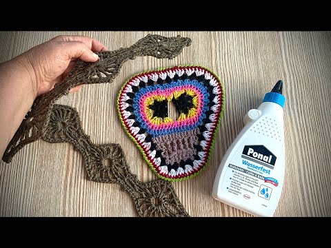 HOW to make wool projects really HARD - FIRM + STIFF #petraperle #crochet#crochet#knitting#crafting