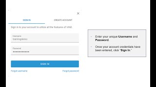How to Sign in to a VINELink Account