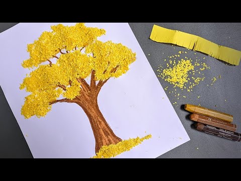 DIY Paper Tree Projects | How to Make Paper Tree Collage | Membuat Kolase Pohon dari Kertas Origami