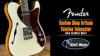 Video thumbnail for Fender Custom Shop Artisan Thinline Telecaster - In-Depth Demo by N Stuff Music