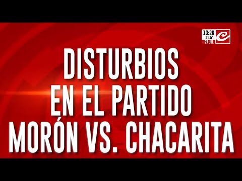 Disturbios en el partido Morón vs Chacarita: habla un socio que grabo todo