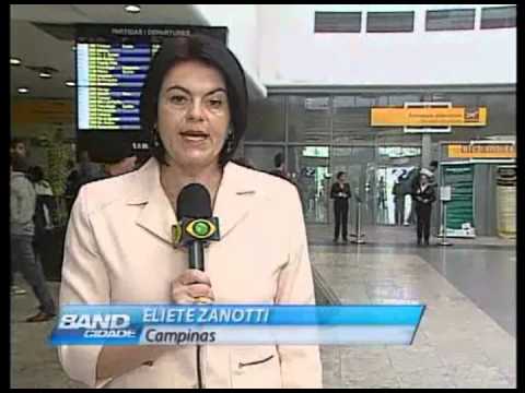 Band Cidade Campinas - Viracopos volta a funcionar - 16 10 2012