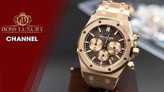 Review đồng hồ Audemars Piguet Royal Oak Rose Gold mặt chocolate siêu phẩm cực kì nam tính