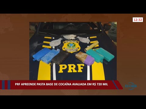 PRF apreende pasta base de cocaína avaliada em R$ 720 Mil 10 02 2022