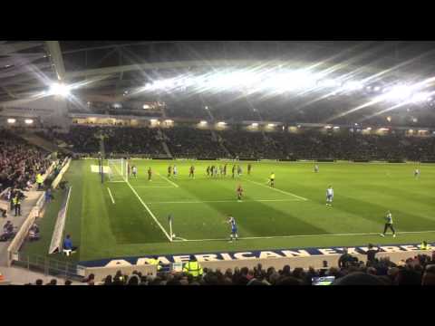 Brighton & QPR third goal from Goldson 19/04/2016