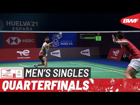 TotalEnergies BWF World Championships 2021 | Kidambi Srikanth (IND) [12] vs Mark Caljouw (NED) | QF