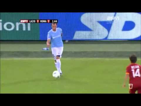 Lazio-Roma 16/10 2011 Pre-match and Osvaldo Goal